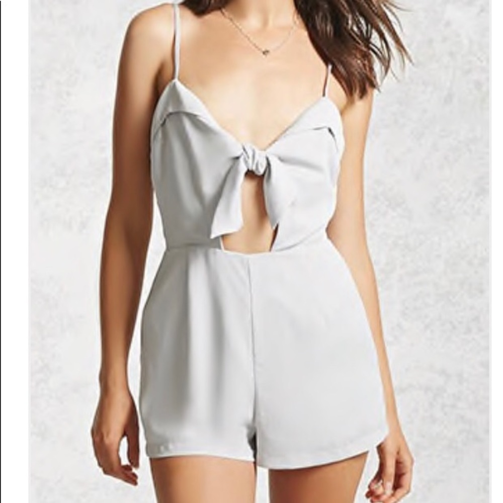 F21 Grey Romper